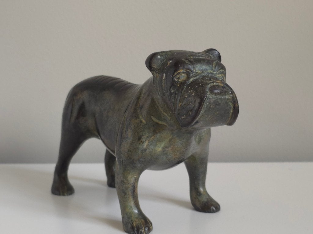 Prachtig Bronzen Beeld van een Engelse Bulldog, Ophalen of Verzenden, Zo goed als nieuw, Dier