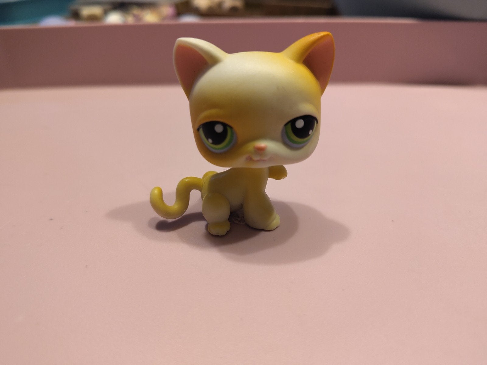LPS #73 Geel/Witte Kortharige Kat G2 - Zeldzaam, Ophalen of Verzenden, Gebruikt