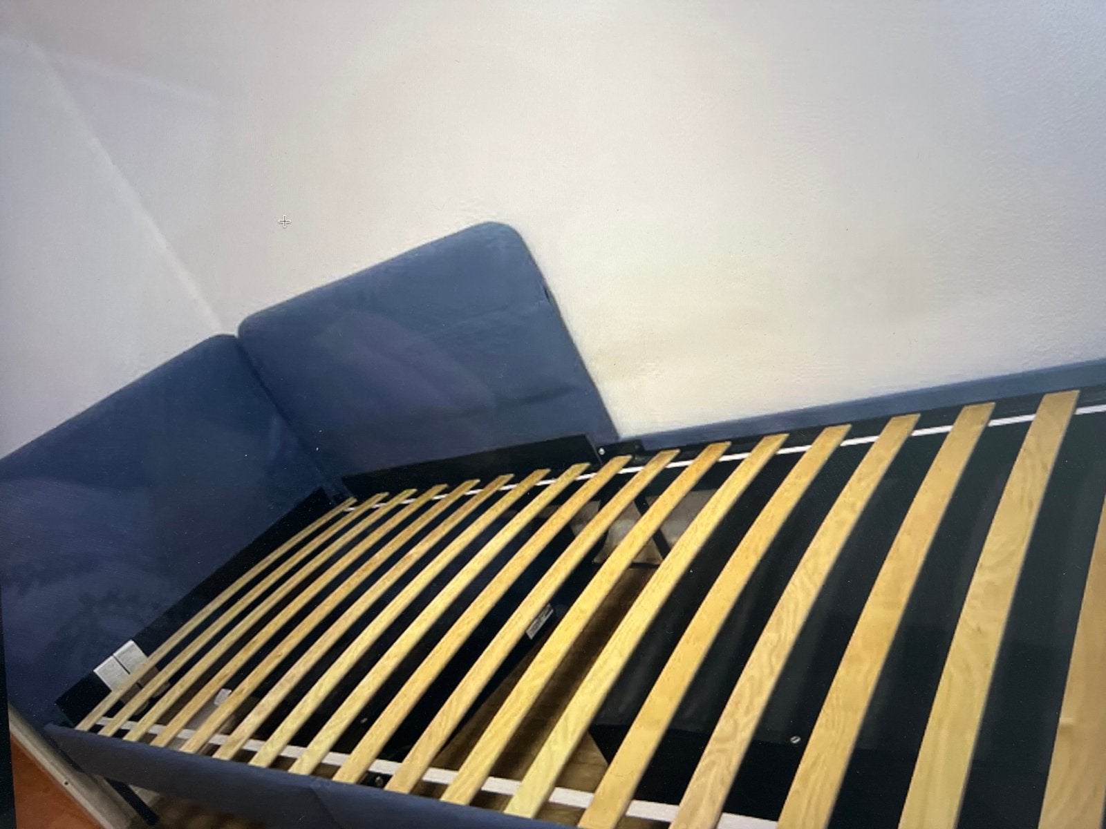 Ikea Blakullen bed 90x200 met Vesteroy matras en beschermer, Ophalen, Gebruikt, 90 cm, Eenpersoons