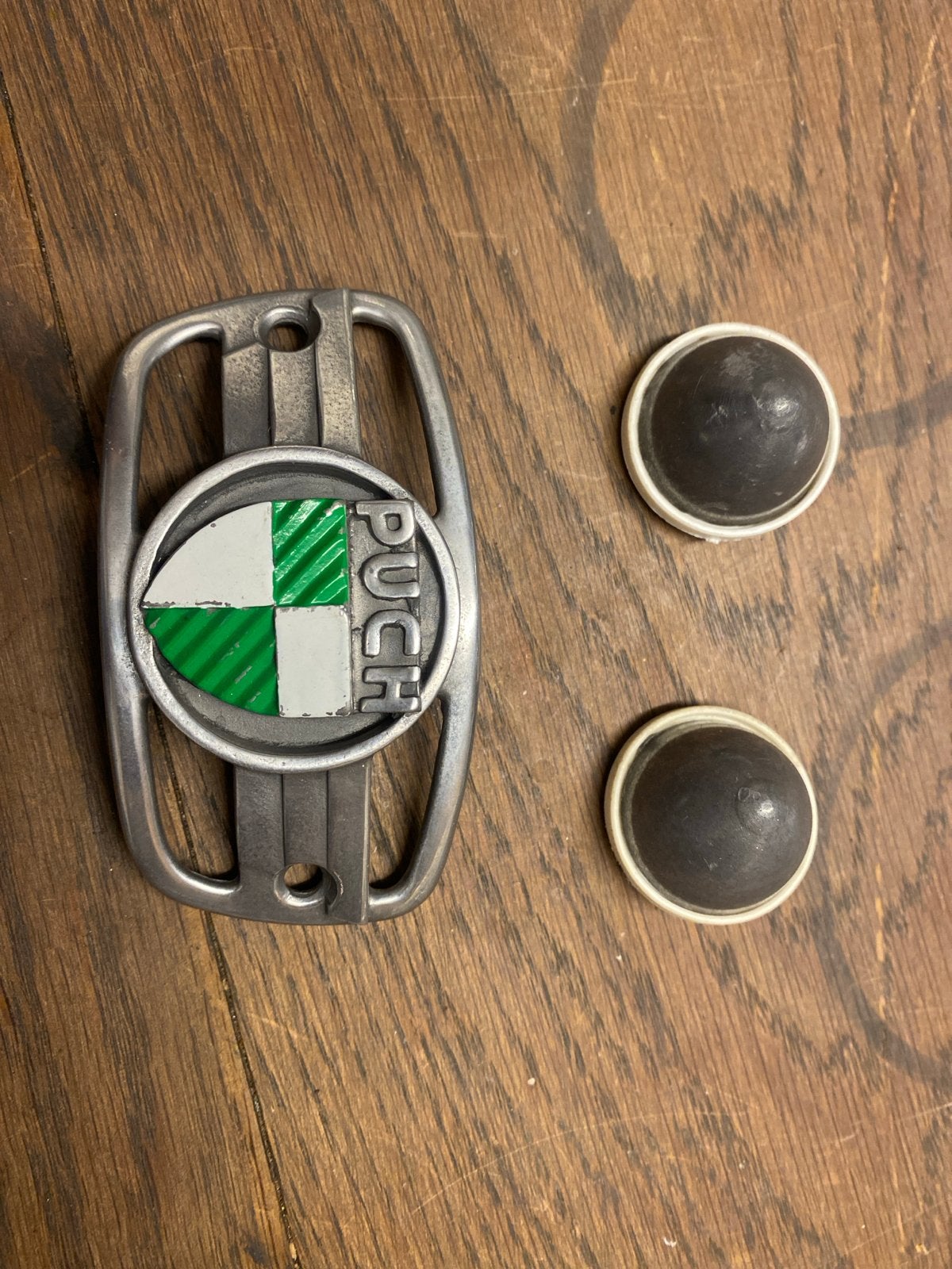 Puch embleem en koplamptietjes, Ophalen of Verzenden, Gebruikt