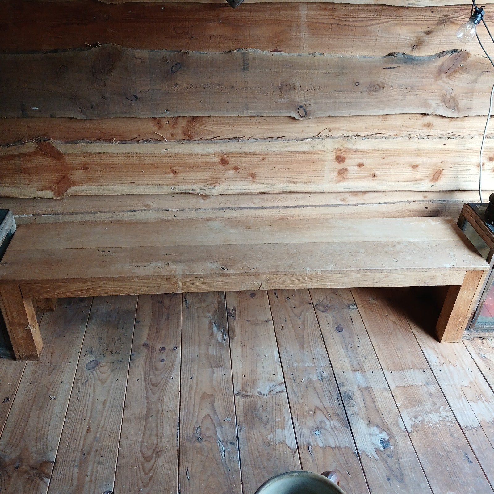 houten bank, Ophalen, Minder dan 75 cm, 150 tot 200 cm