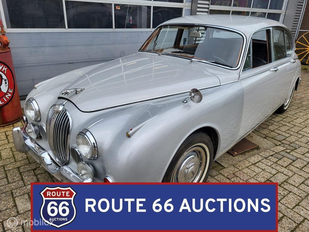 Jaguar Mk II 3.8 | 1961 | Route 66 Auctions, Auto's, Oldtimers, Overige carrosserieën, Zwart, Bedrijf, Handgeschakeld