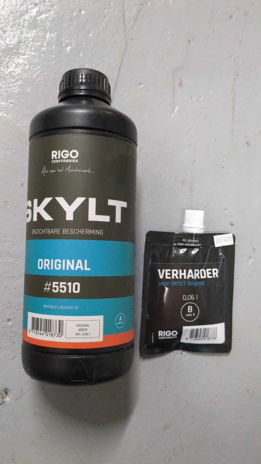 Rigostep original #5510 1 liter + ontharder, Ophalen of Verzenden, Nieuw, Lak