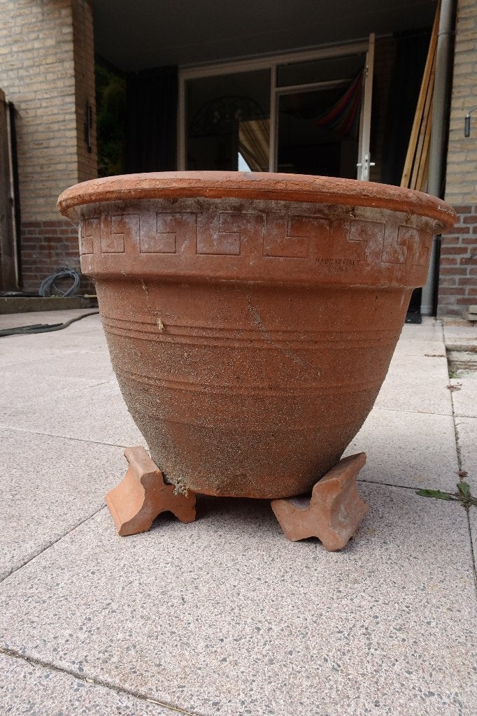 Terracotta bloempot, Ophalen, Gebruikt, 40 cm of meer, Rond