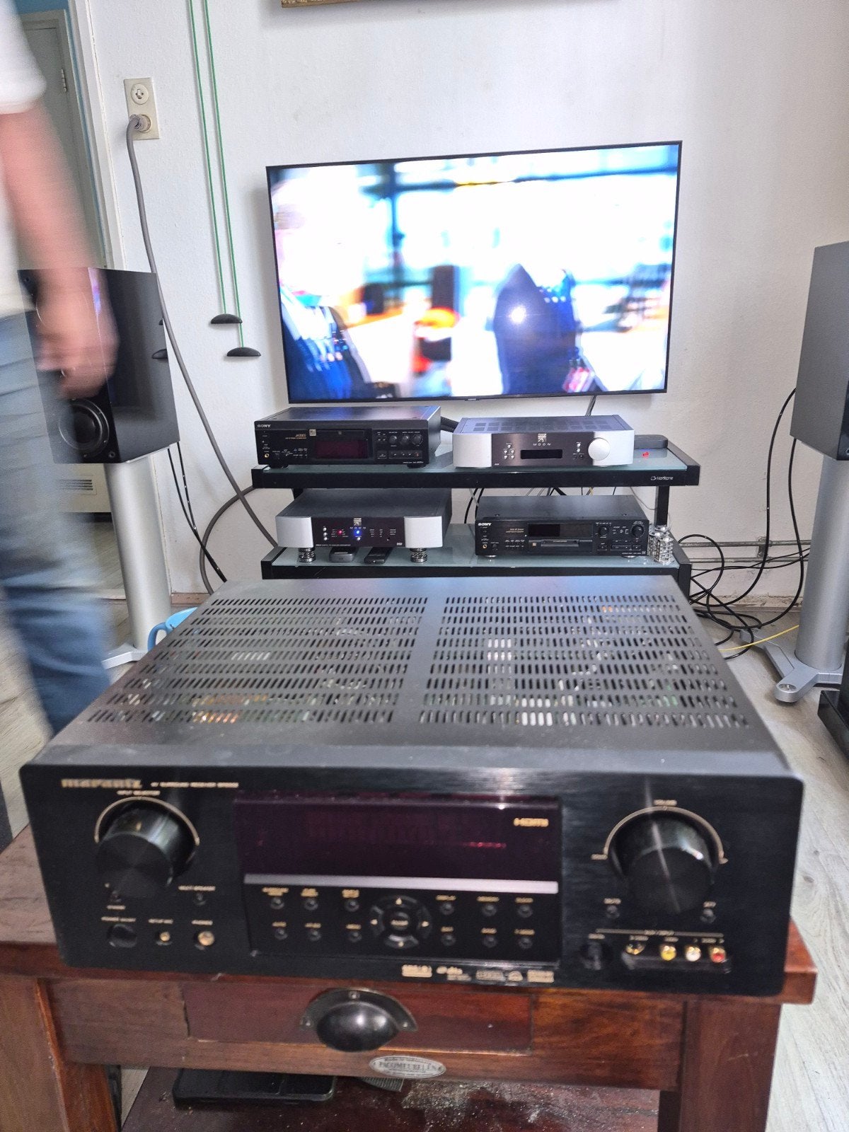 Marantz SR5002 AV Receiver - Krachtige Home Cinema Ervaring, Marantz, Gebruikt, Ophalen of Verzenden, 120 watt of meer