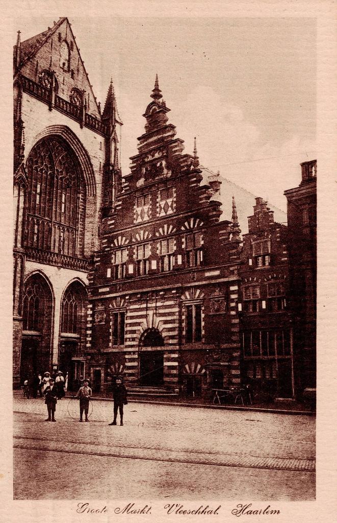 Haarlem – Vleeschhal aan Groote Markt. Gelopen Deventer 1914, Ophalen of Verzenden, Voor 1920, Gelopen, Noord-Holland