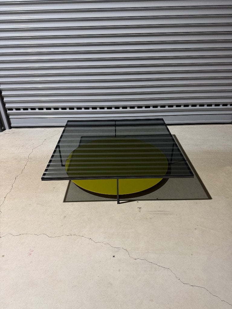 Beek collection Bibi salontafel, Huis en Inrichting, Tafels | Salontafels, Ophalen, Vierkant, Zo goed als nieuw, Glas