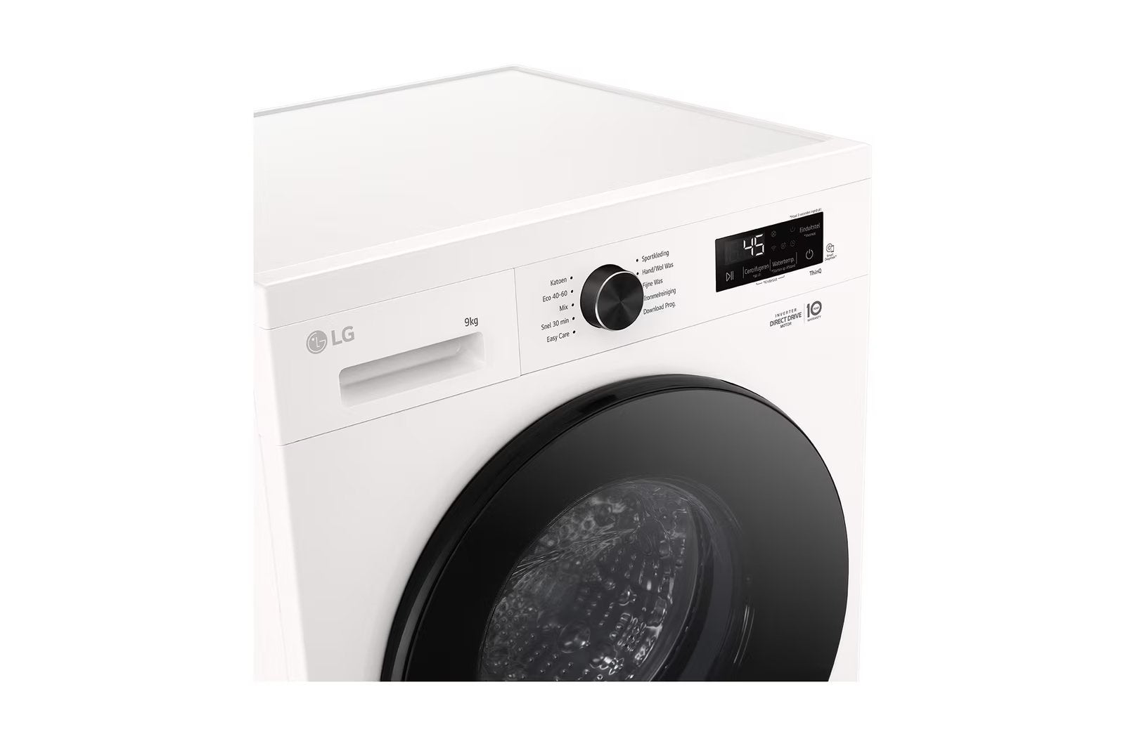 LG wasmachine F4X1009NWB 1000-serie, Ophalen, 1200 tot 1600 toeren, 8 tot 10 kg, Nieuw