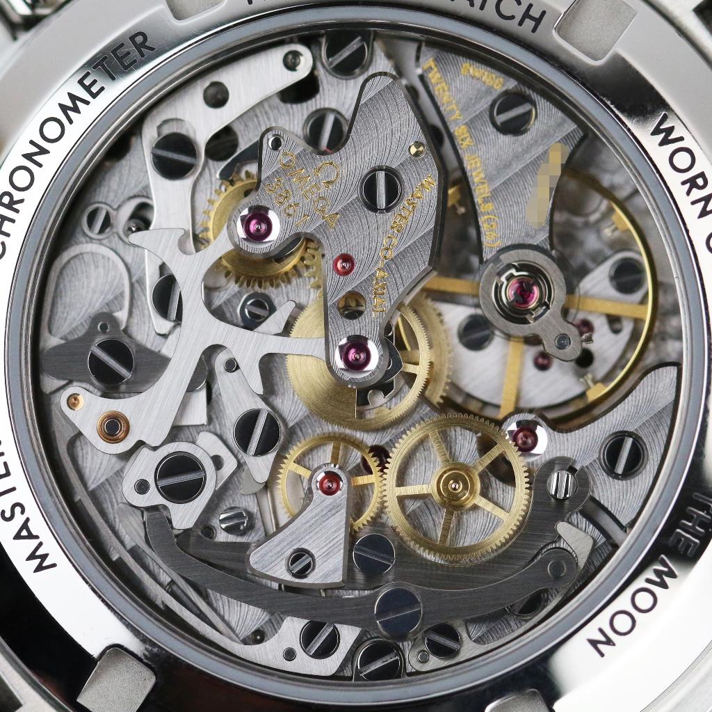Omega Speedmaster Moonwatch Sapphire 42 (Zeer goed/ 2022), Staal, Staal, Polshorloge, Ophalen of Verzenden