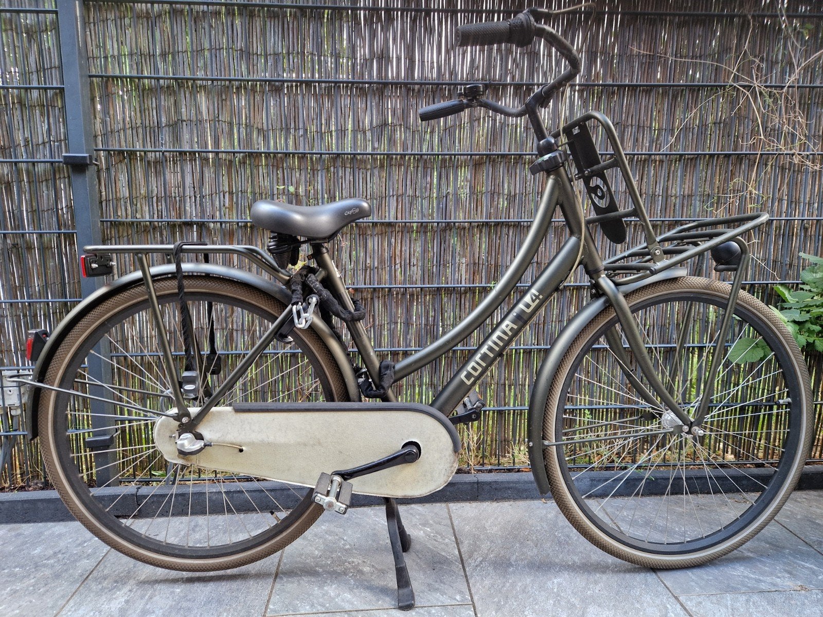 Cortina U4 Transportfiets 28 inch, 3 versnellingen, groen, Fietsen en Brommers, Gebruikt, Versnellingen, 56 cm of meer, Ophalen