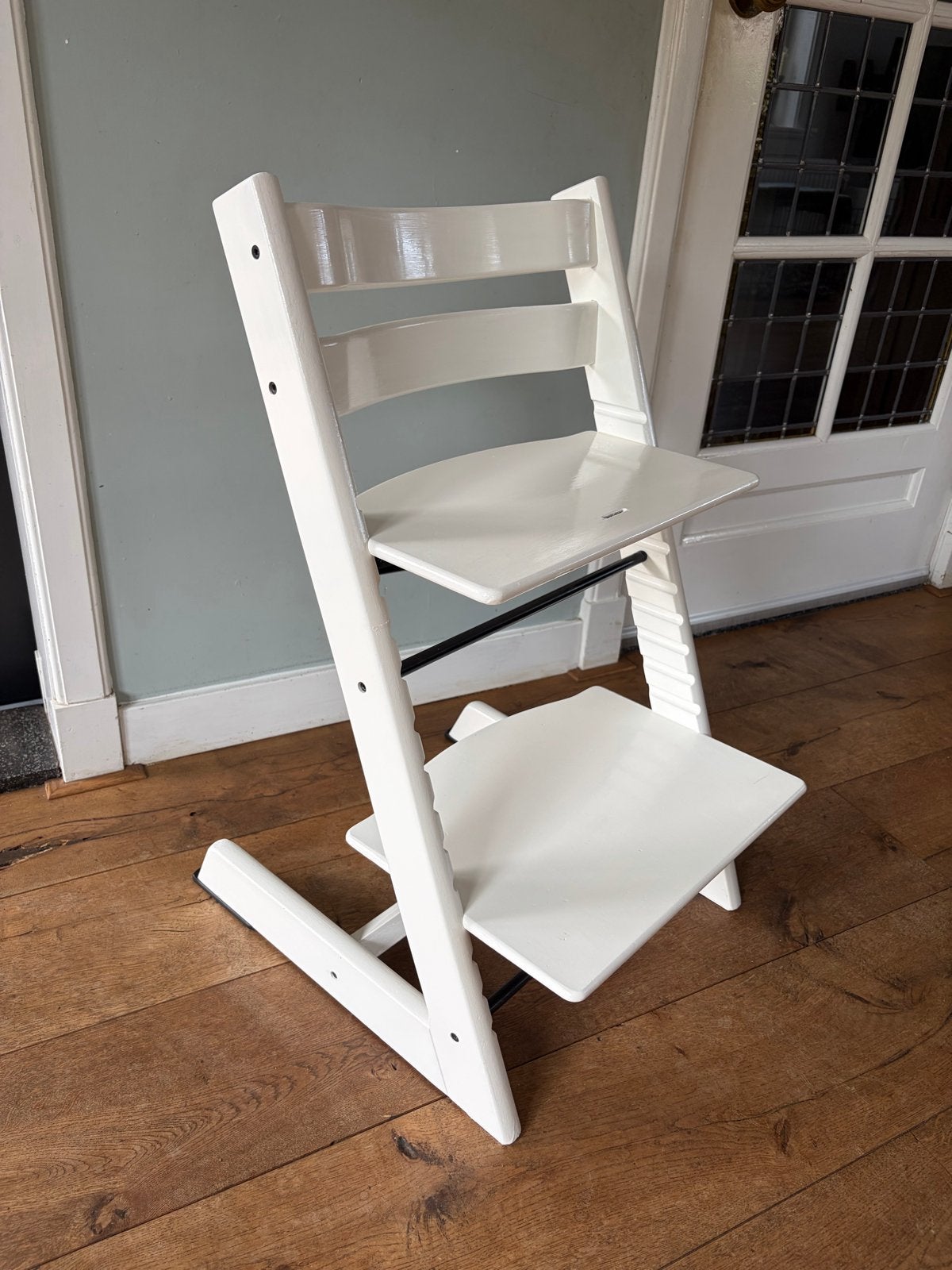 Stokke Tripp Trapp meegroeistoel - Wit, Ophalen, Zo goed als nieuw, Meegroeistoel, Aanschuifbaar