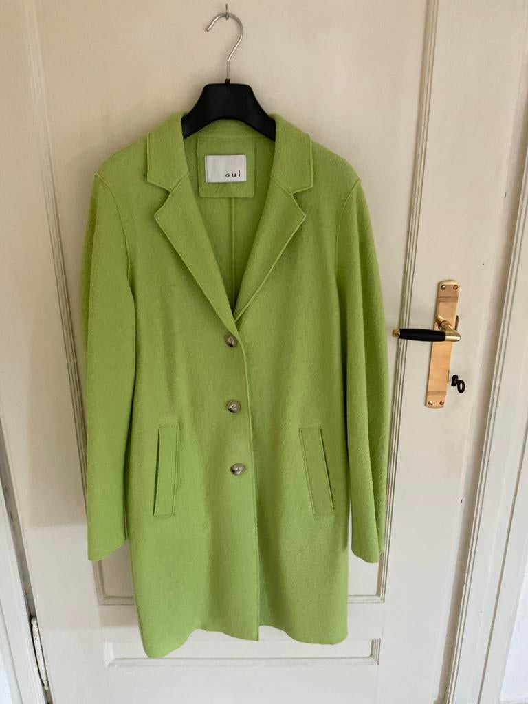 OUI Groene Jas - Zo goed als nieuw maat 38/40, Ophalen of Verzenden, Zo goed als nieuw, Maat 38/40 (M), Groen