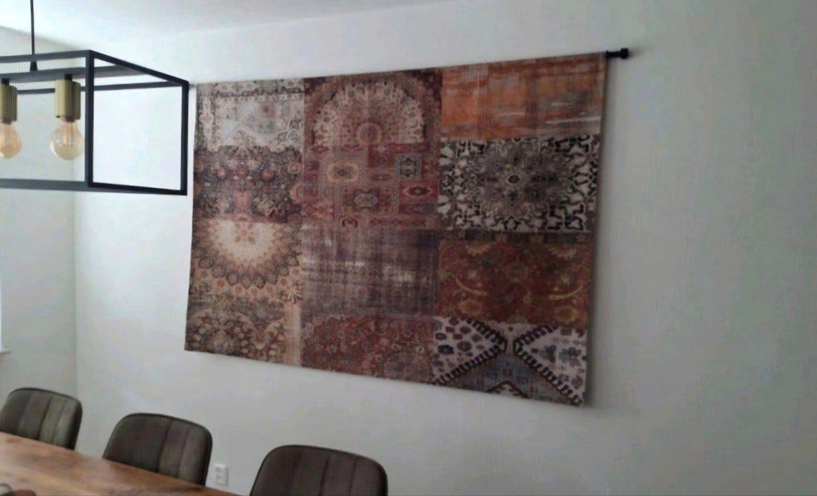 Prachtig Oosters Patchwork Wandkleed (188x128 cm), Ophalen, Oosters, Meerkleurig, Zo goed als nieuw