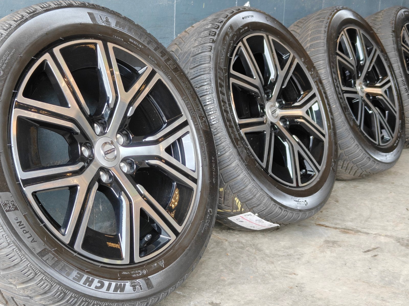 17" Originele Volvo V60 S60 V70 Winterset Michelin, 4153RD, Gebruikt, Banden en Velgen, 17 inch