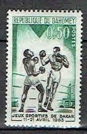 Dahomey 1963 Jeugd spelen Boksen, Verzenden, Postfris, Sport