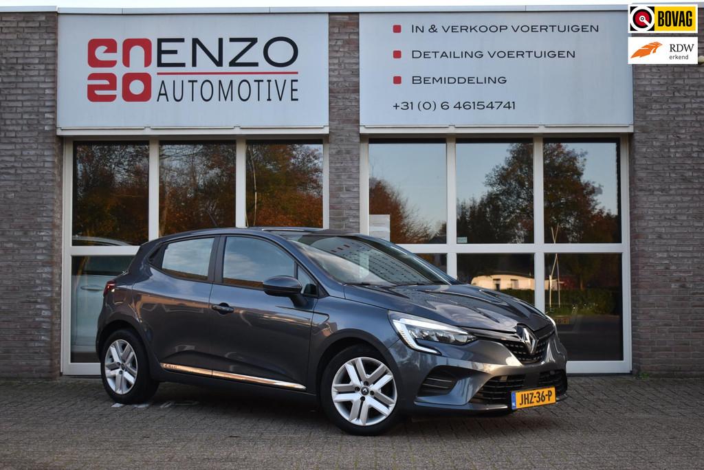 Renault Clio 1.0 TCe Intens Airco Cruise Led Carplay Carpass, Auto's, 101 pk, Gebruikt, Blauw, Bedrijf