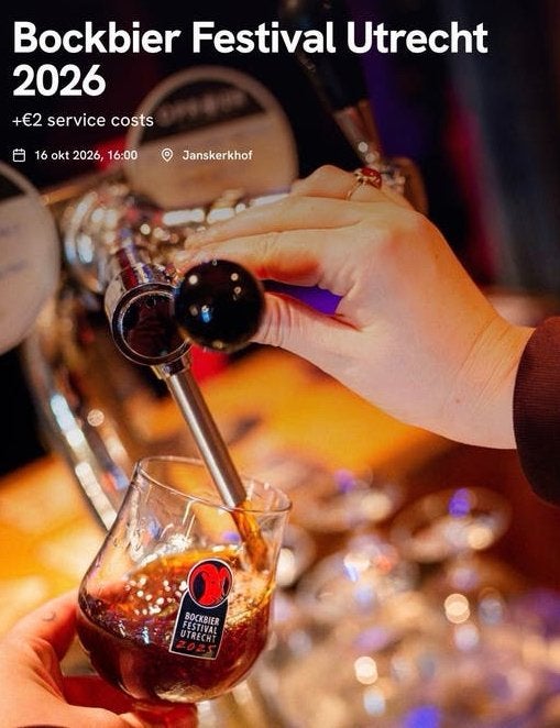 2 kaartjes bockbier festival utrecht 20€, Twee personen