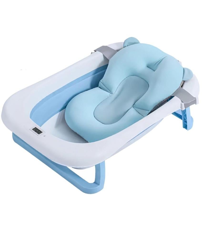 Opvouwbaar Baby Badje met Thermometer en Badkussen, Kinderen en Baby's, Zo goed als nieuw, Badje, Standaard, Ophalen