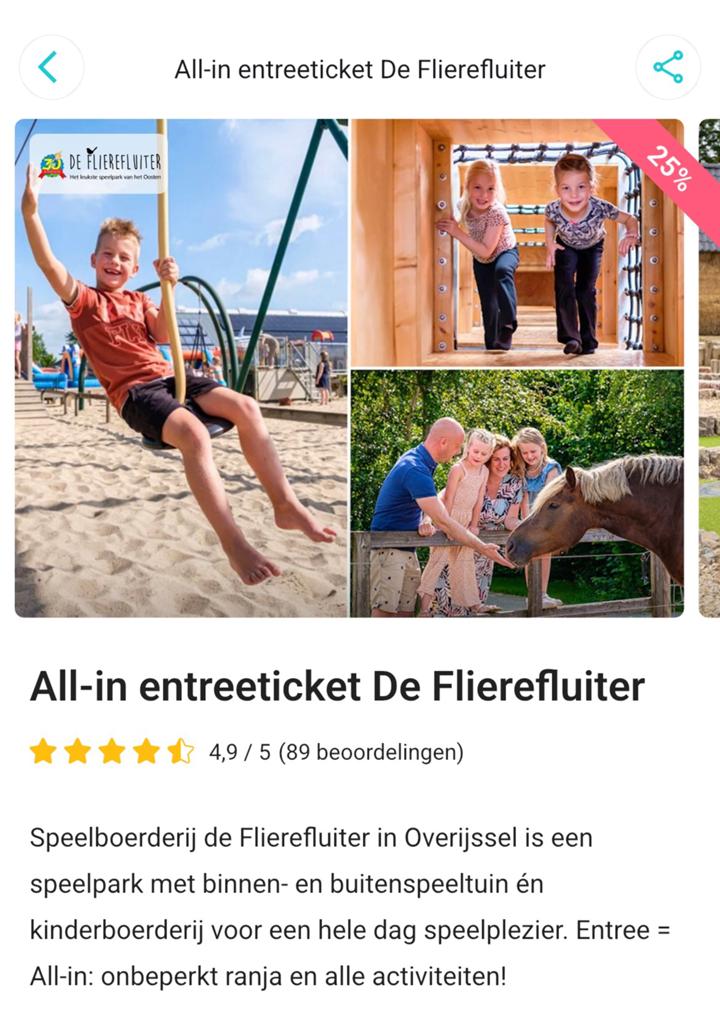 De Flierefluiter, Eén persoon, Overige typen