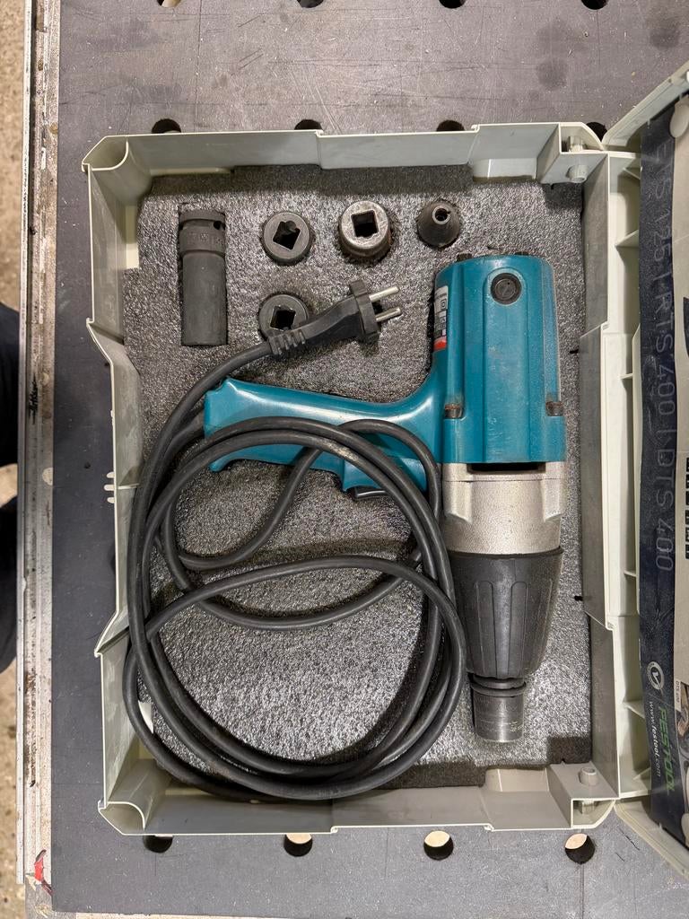 Makita 6905B Slagmoersleutel in Festool Systainer, Doe-het-zelf en Verbouw, Ophalen, Gebruikt, Minder dan 400 watt, Overige typen