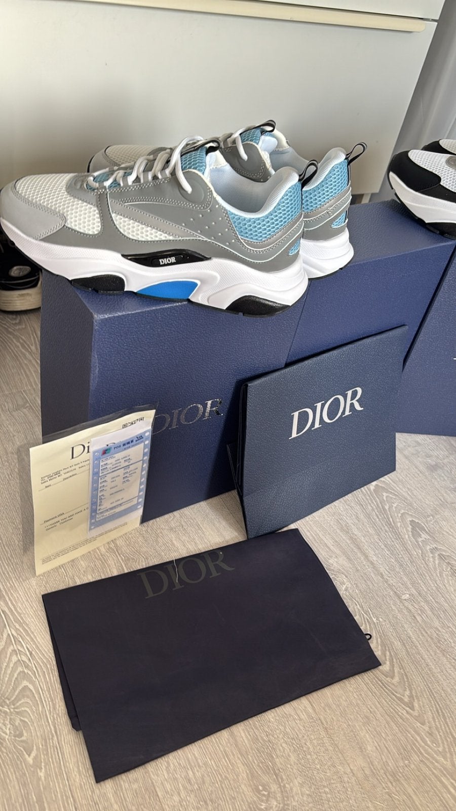 Dior b22 schoen lichtblauw maat 44, Ophalen of Verzenden, Nieuw, Blauw