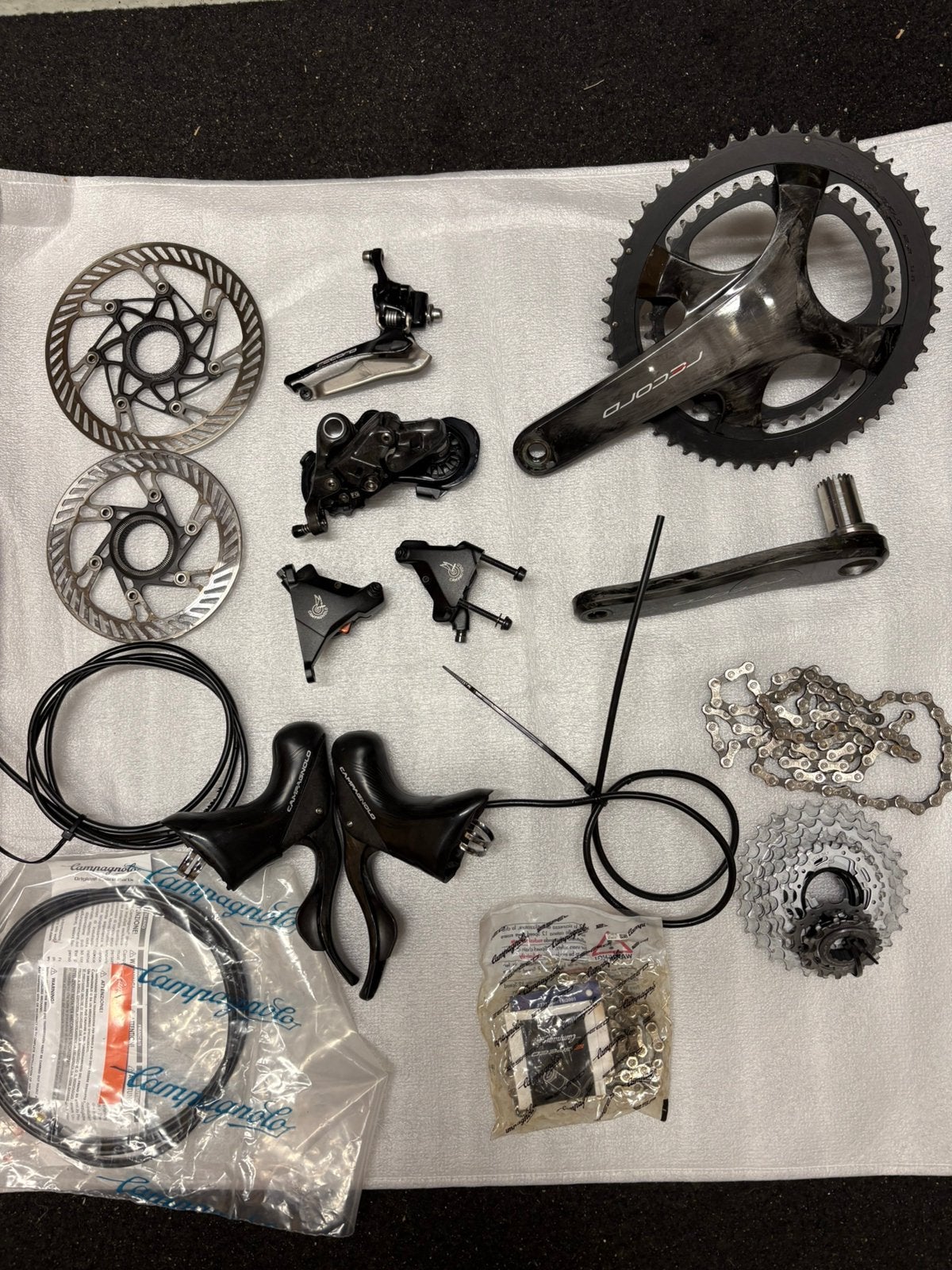 Campagnolo groepset 12 speed disc, Ophalen of Verzenden, Zo goed als nieuw, Blok