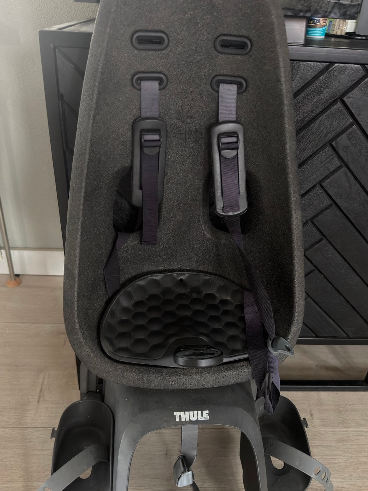 Thule Yepp Nexxt Maxi Achterzitje - Gebruikt, Fietsen en Brommers, Fietsaccessoires | Fietsstoeltjes, Ophalen, Achterzitje, 9 t/m 36 kg