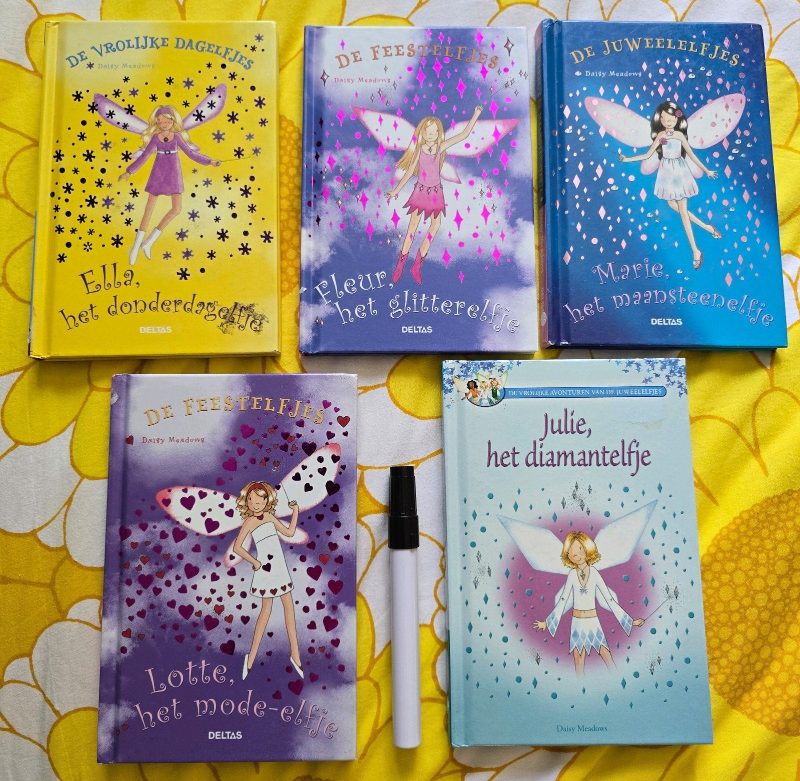 De Elfenreeks: Fleur, Lotte, Marie, Ella, Julie (5 boeken), Ophalen of Verzenden, Zo goed als nieuw, Daisy Meadows, Fictie
