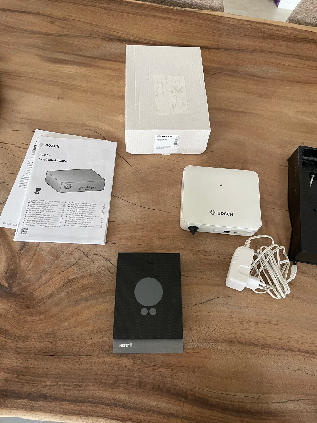 Nefit Moduline Easy Thermostaat met EasyControl Adapter, Ophalen of Verzenden, Slimme thermostaat, Zo goed als nieuw