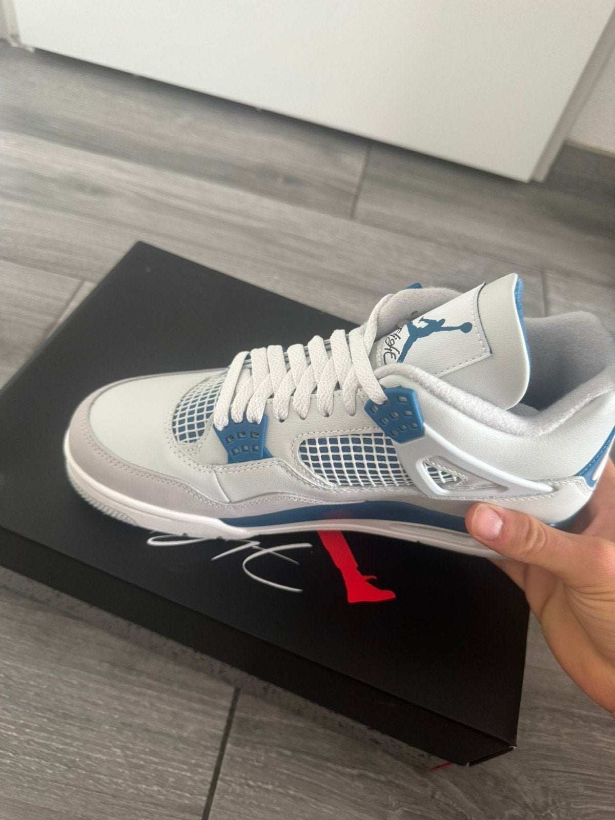 Nike Air Jordan 4 Retro Military Blue, Kleding | Heren, Schoenen, Nieuw, Ophalen of Verzenden, Sneakers of Gympen, Nike Jordan