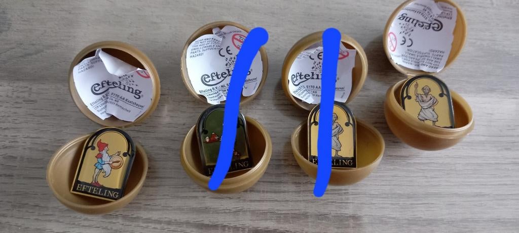 4 efteling pins 1x Jonas en kelner verkocht, Verzamelen, Efteling, Ophalen, Nieuw, Button of Speldje