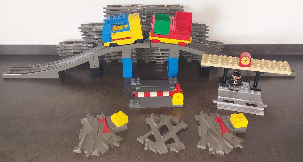 duplo trein  45 rails brug en wissels