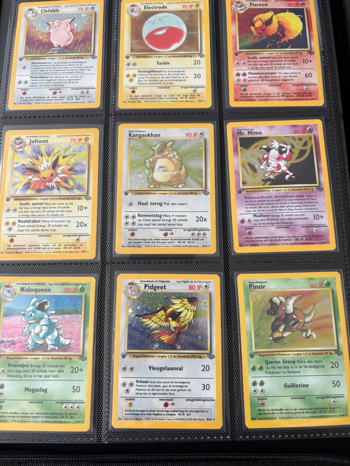 Complete collectie first edition NL Jungle, Hobby en Vrije tijd, Verzamelkaartspellen | Pokémon, Ophalen of Verzenden, Zo goed als nieuw
