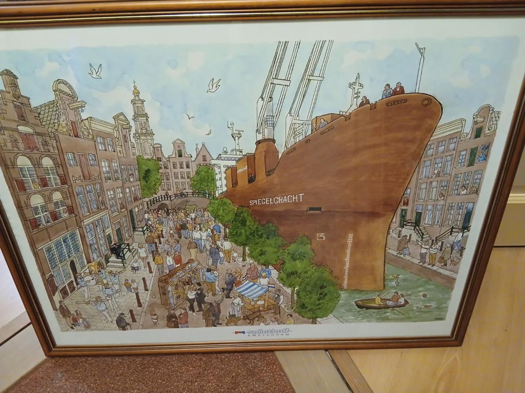 Oude poster van rederij spliethof, Ophalen, Zo goed als nieuw, A1 t/m A3