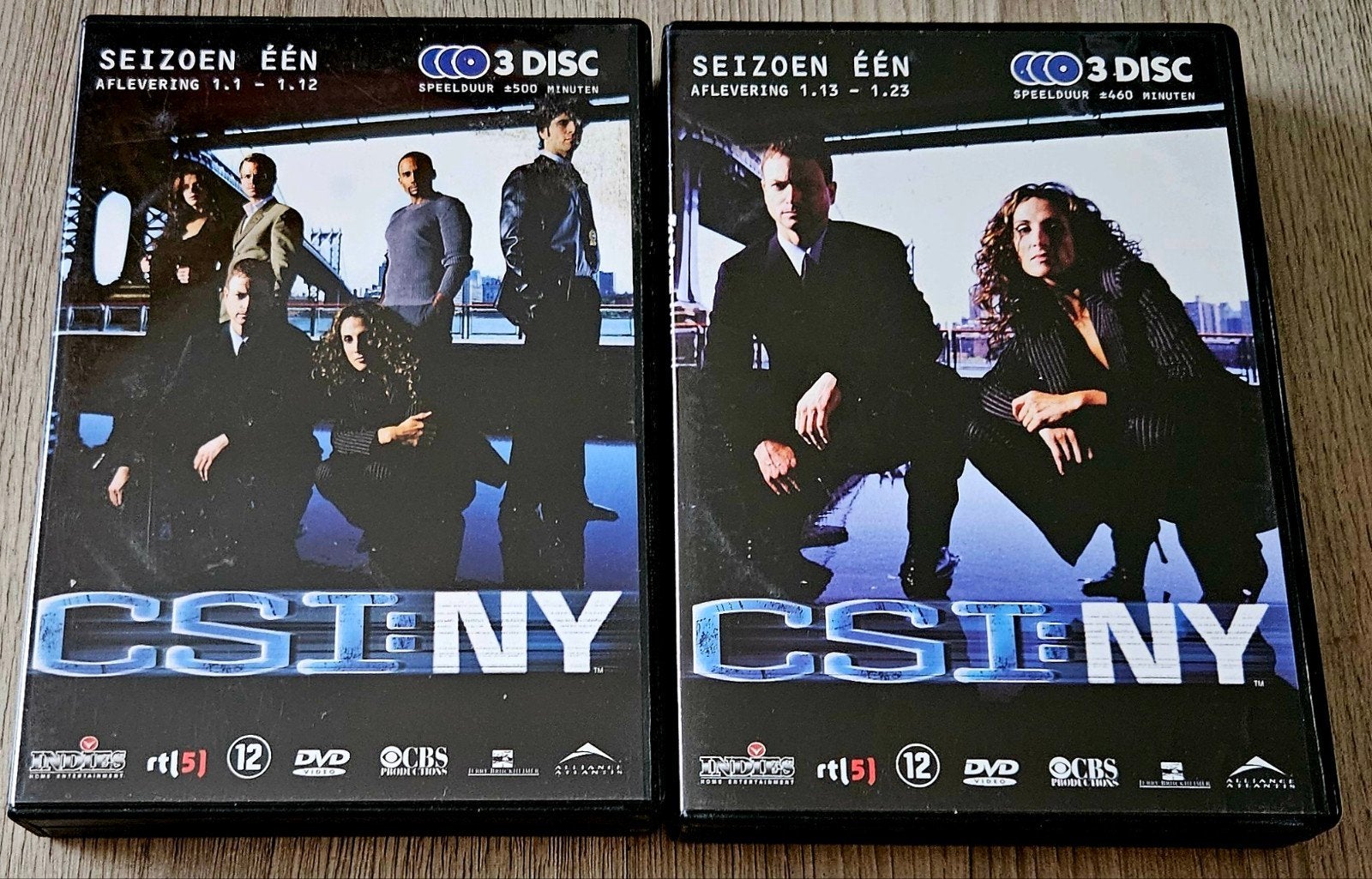 CSI: NY Seizoen 1 DVD Box (Deel 1.1-1.12 & 1.13-1.23), Cd's en Dvd's, Seizoen 1, Misdaad, Nederlands, Inclusief doosje