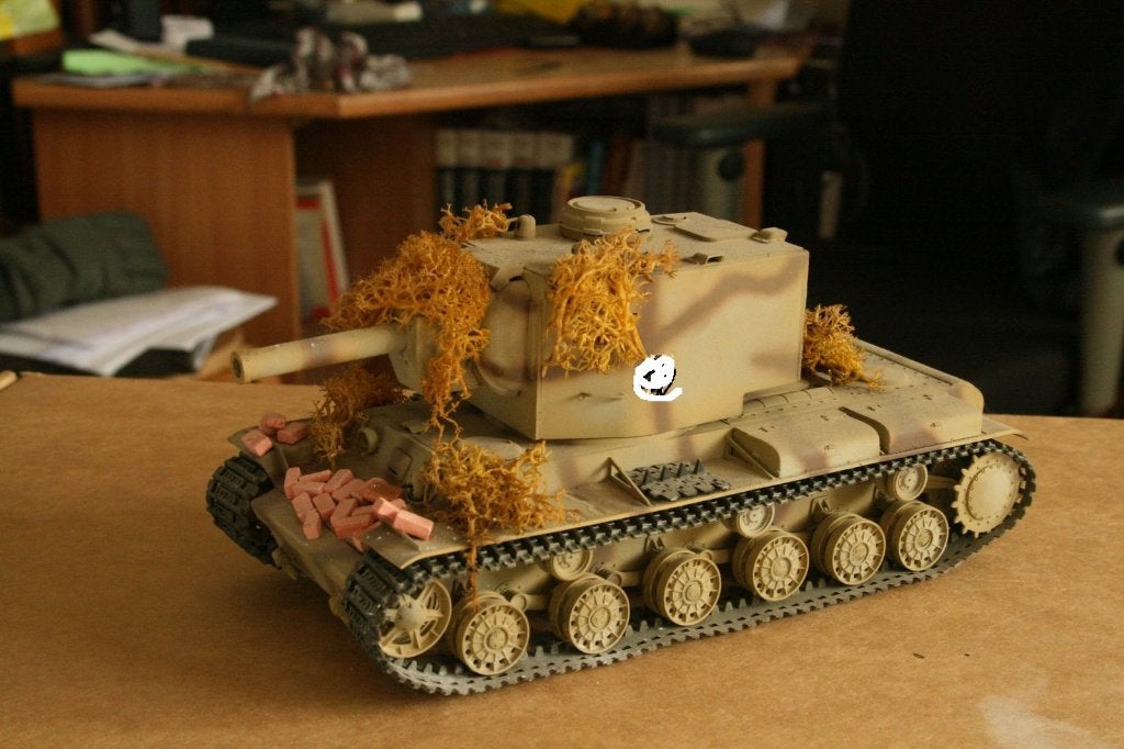 Russische KV2 tank schaal 1:35, Ophalen of Verzenden, 1:32 tot 1:50, Tank, Overige merken