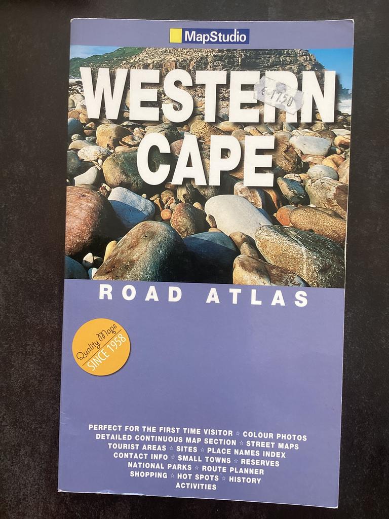 Western Cape road atlas Zuid-Afrika, Overige merken, Afrika, Ophalen of Verzenden, Zo goed als nieuw