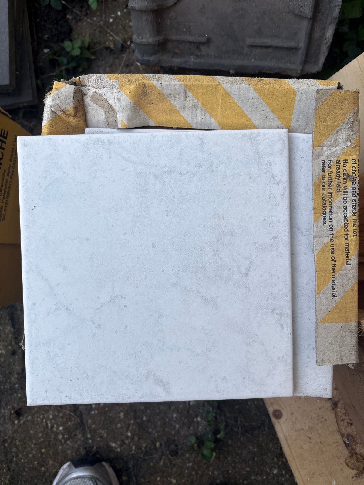 20x20 Marmerlook Tegels Wit - Nieuw, Ophalen, Keramiek, Nieuw, 20 tot 40 cm