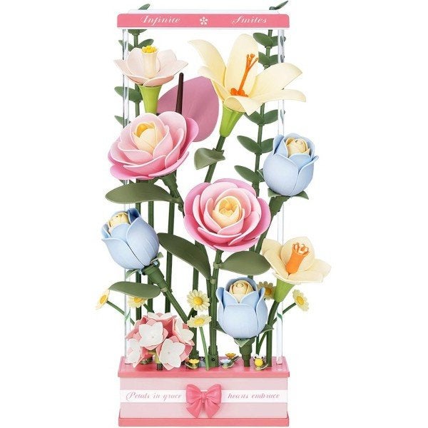 Robotime Blooming Bouquet Box AF01D Bouwpakket Nieuw, ROKR, Gebouwen, Nieuw, Meerkleurig