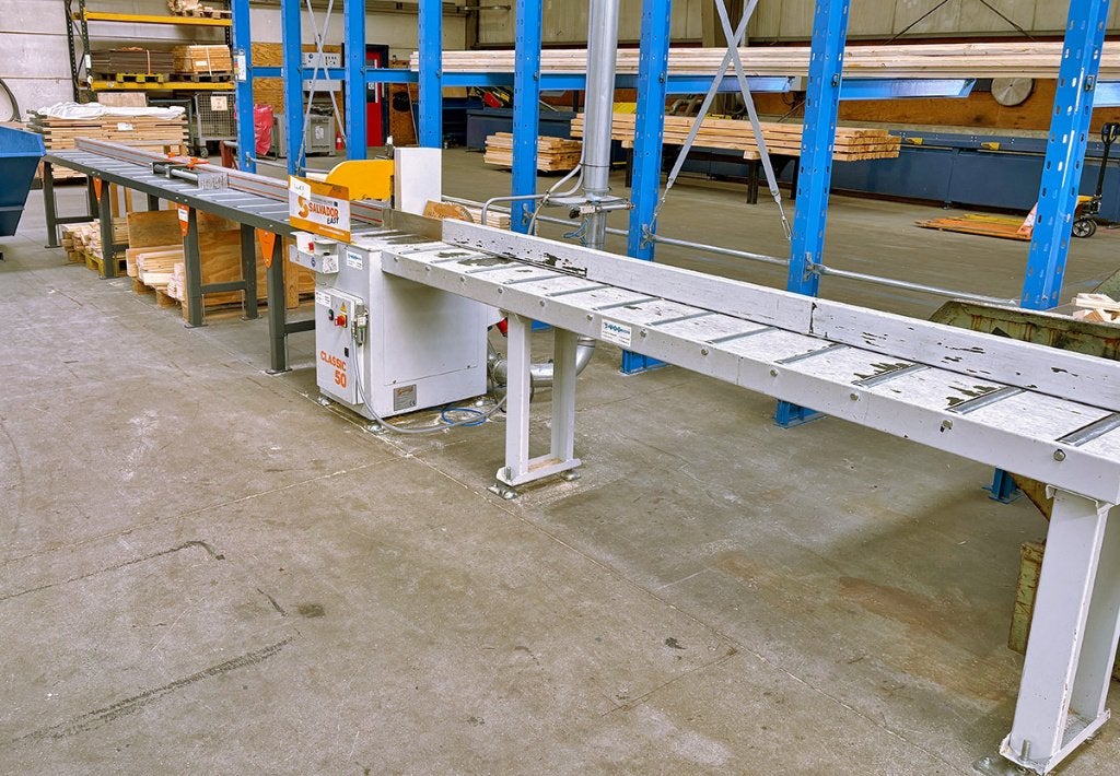 Salvador Classic 50 afkortzaagmachine met TigerStop (#2192), Doe-het-zelf en Verbouw, Gereedschap | Zaagmachines, Ophalen, Gebruikt
