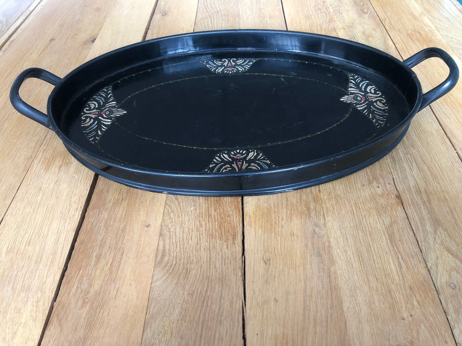 Antiek dienblad, wel 100 jaar oud! 46/31 Cm, Ophalen of Verzenden