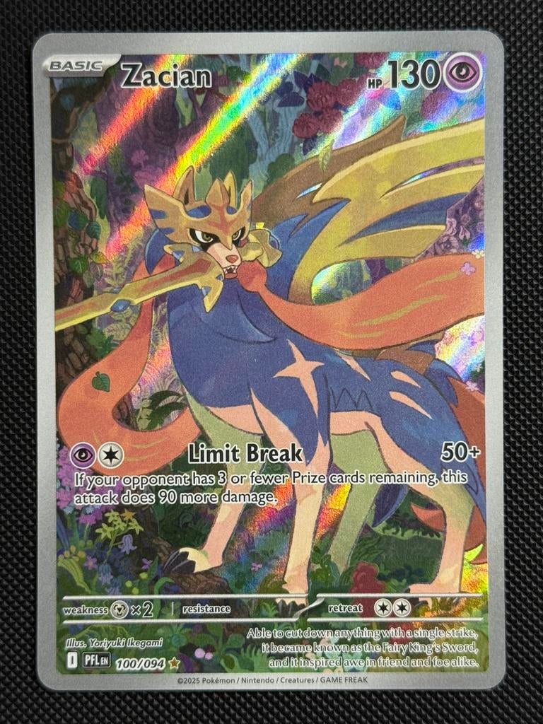 Zacian (PFL 100), Ophalen of Verzenden, Zo goed als nieuw, Losse kaart, Foil