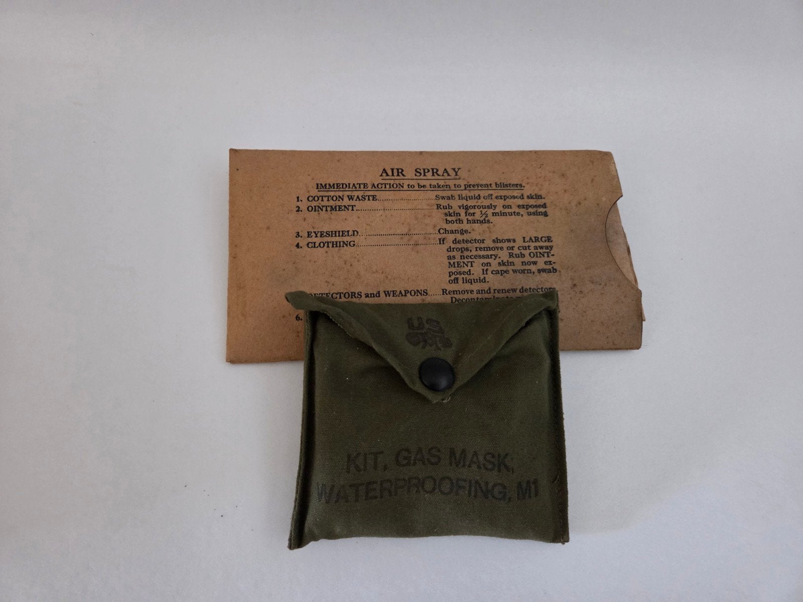 ww2 amerikaanse gasmasker set m1, Ophalen of Verzenden, Amerika, Overige typen