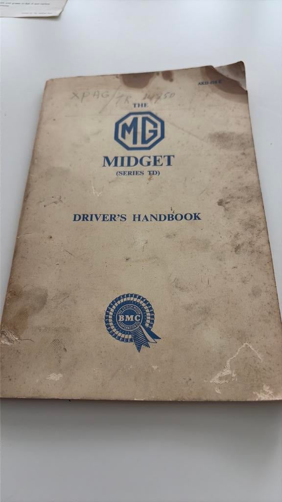 The MG Midget series TD Driver’s Handbook, Ophalen of Verzenden