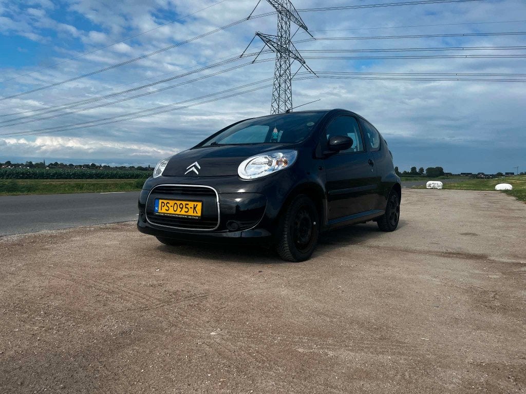Citroën C1 1.0 3-DRS 2011 Zwart,nieuwe apk, Voorwielaandrijving, Zwart, 4 stoelen, C1