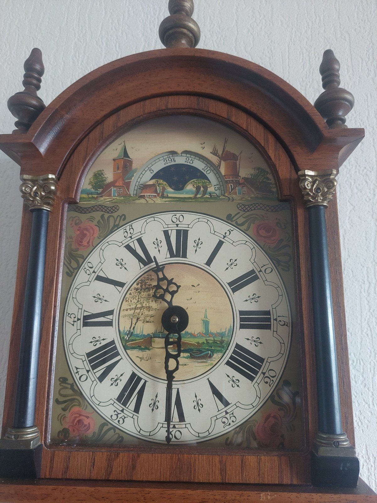 Antieke Friese Staartklok - Wandklok met Gewichten, Ophalen of Verzenden