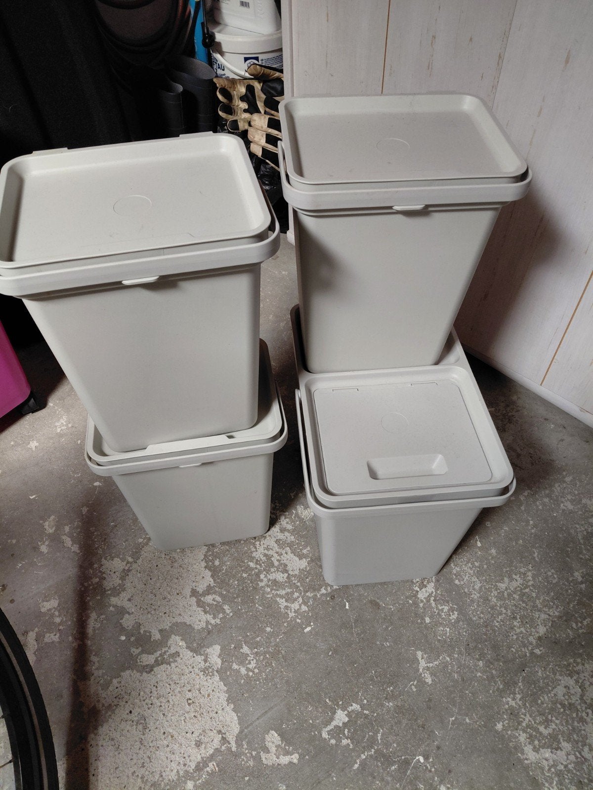 IKEA  hålbar afvalbakken 3x 10ltr, 1x 22ltr, zie foto's, Huis en Inrichting, Woonaccessoires | Prullenbakken, Ophalen, Gebruikt