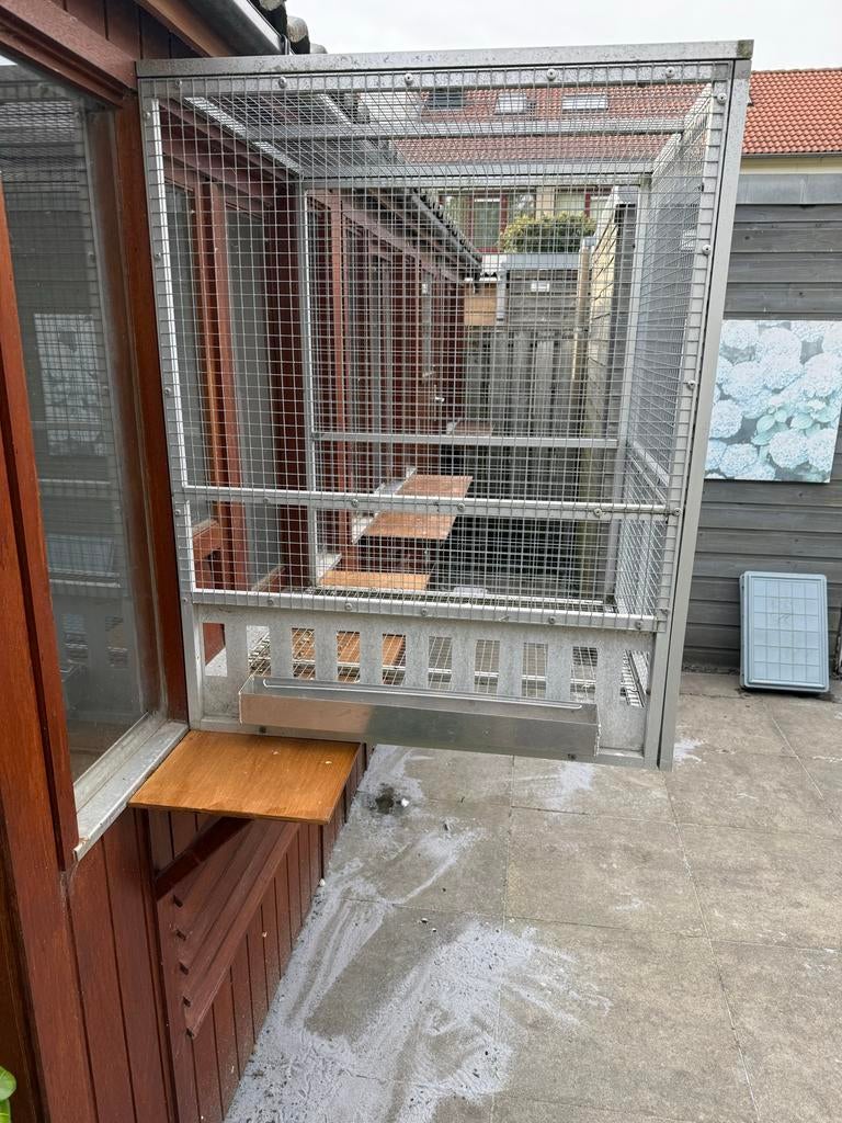 Te koop duivenren met drinkgoot, Dieren en Toebehoren, Ophalen of Verzenden, Nieuw, Hout, Vogelkooi