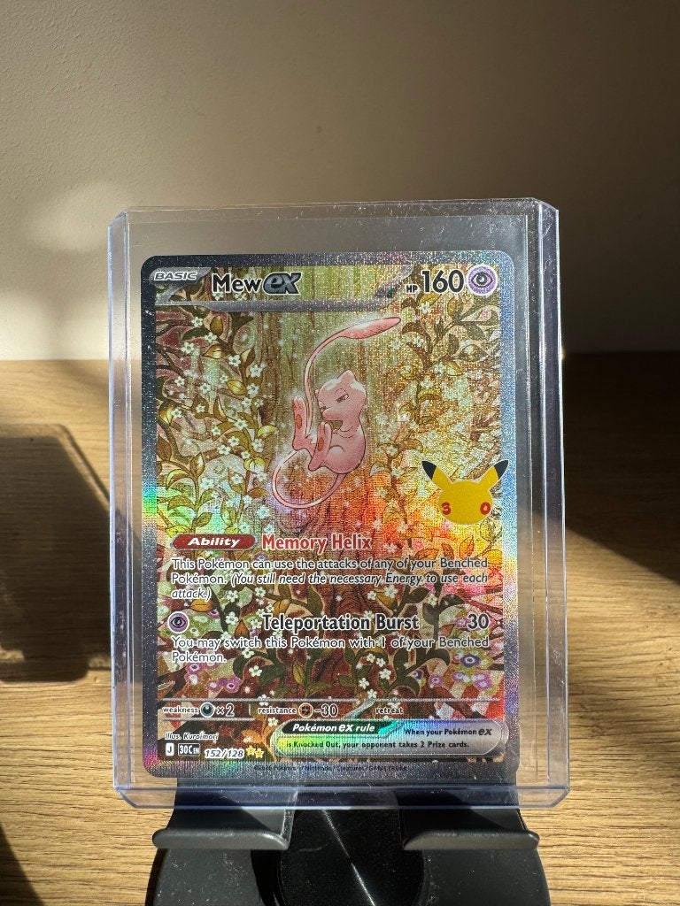 Pokémon Mew ex 152/128 – 30th Anniversary Secret Rare, Ophalen of Verzenden, Nieuw, Losse kaart, Foil