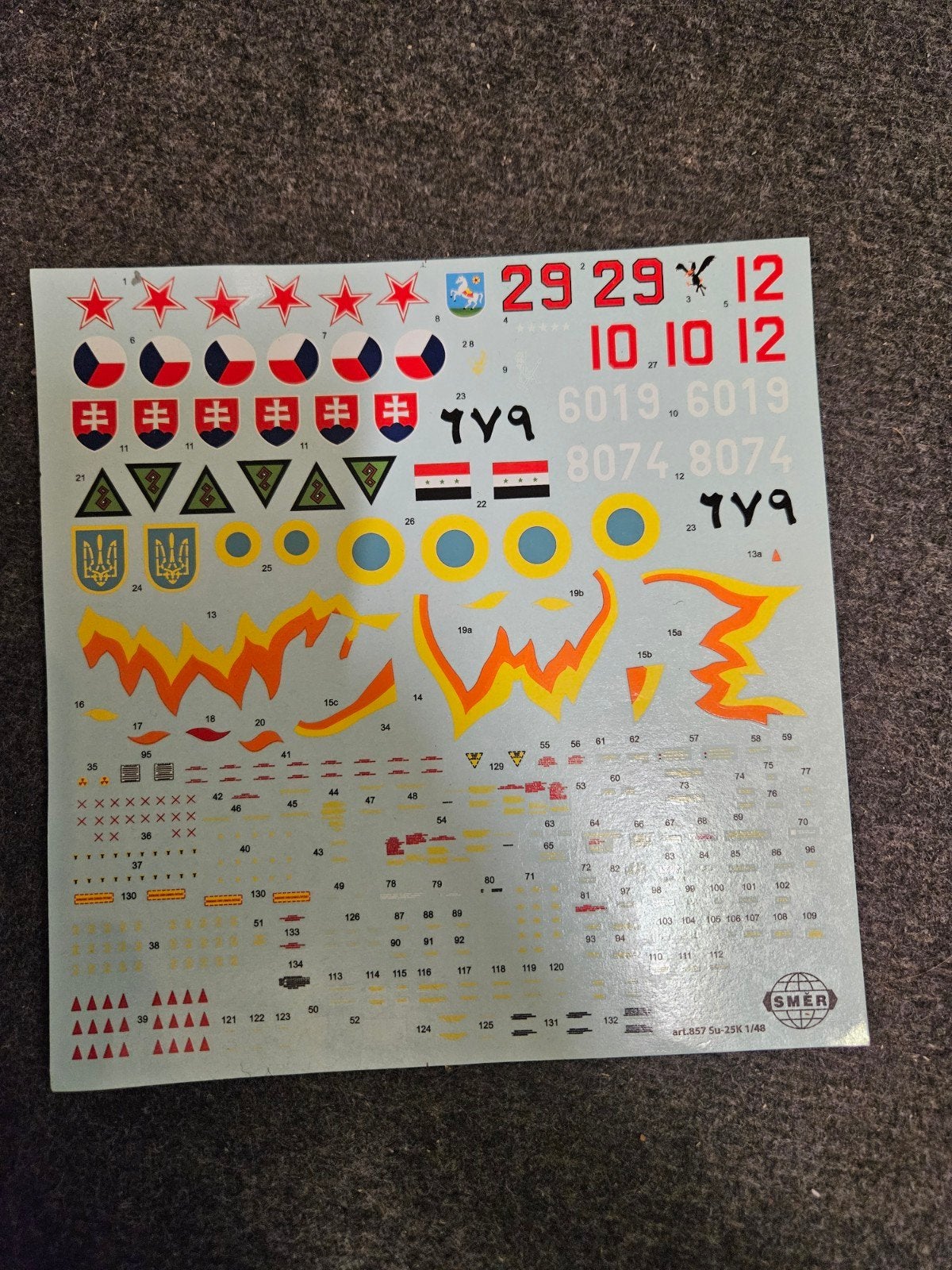 SMER Su-25K 1/48 Decals - Modelbouw Stickers, Ophalen of Verzenden, Nieuw